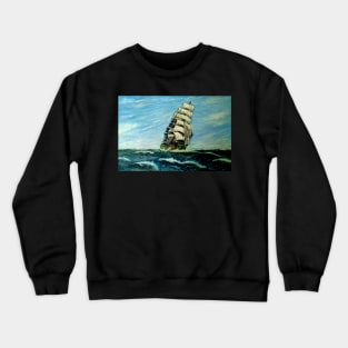 SQUARE RIGGER 'ILLAWARA' STEEL SAILING SHIP Crewneck Sweatshirt